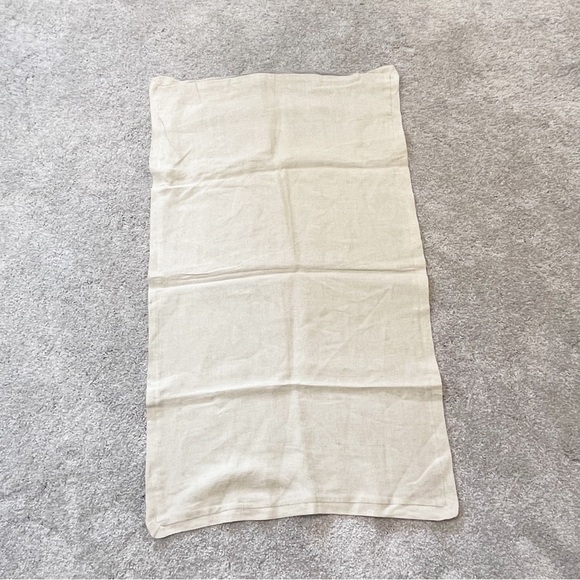 HARBOR HOUSE 100% Linen Gray Beige Bordered Replacement King Pillow Sham 22”X38” - Picture 2 of 6